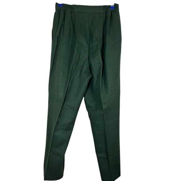 Retro Wool Pant 14 Green Neutral Minimalist Festive Classic Chic Boho Western - Picture 7 of 10